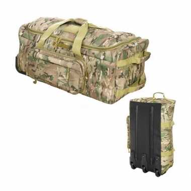Goedkope  Camouflage trolley weekendtas