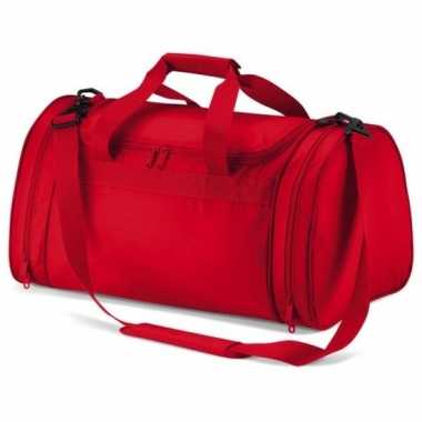 Goedkope rode nylon weekendtas 32 liter