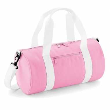 Goedkope roze weekendtas/weekendtas 12 liter meisjes