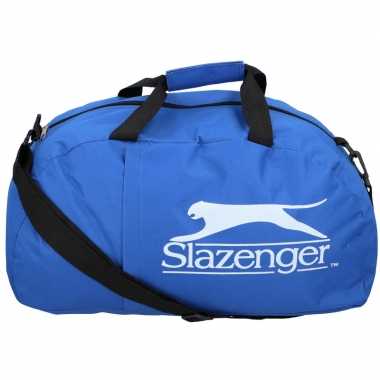 Goedkope slazenger weekendtas/weekendtas blauw 45 liter