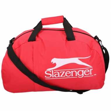 Goedkope slazenger weekendtas/weekendtas rood 45 liter