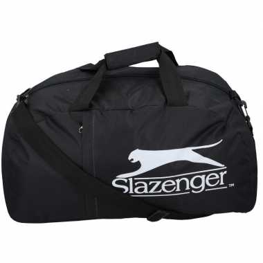Goedkope slazenger weekendtas/weekendtas zwart 45 liter