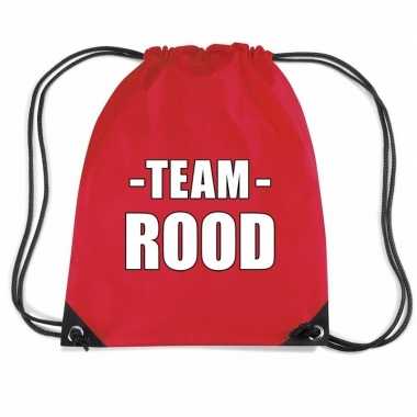 Goedkope sportdag team rood rugtas/ weekendtas
