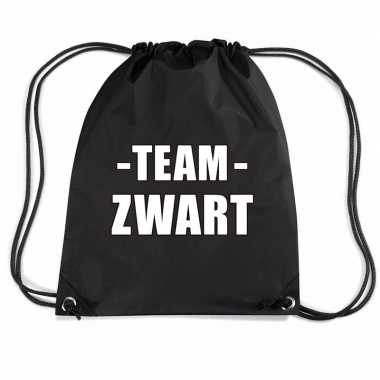Goedkope sportdag team zwart rugtas/ weekendtas