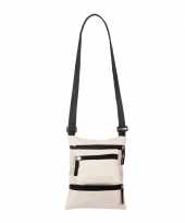 Schouder weekendtasje beige