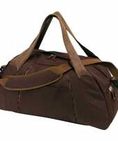 Weekendtas weekendtas bruin schoenenvak 44 liter