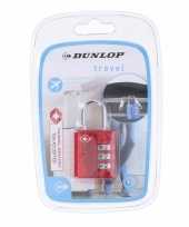 Weekendtassen koffers bagageslot tsa cijferslot rood